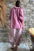 Larc Poet Blouse Indian Pink
